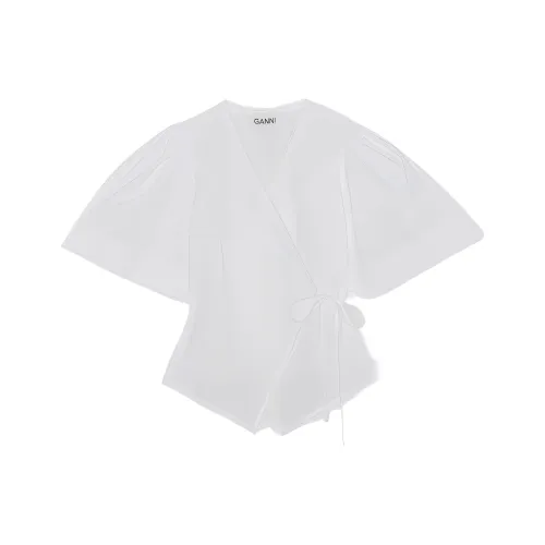 GANNI Shirts Women's White