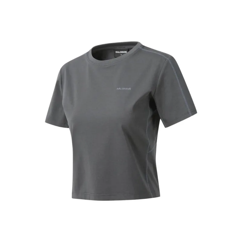 SALOMON T Shirt Women's Charcoal Black-2