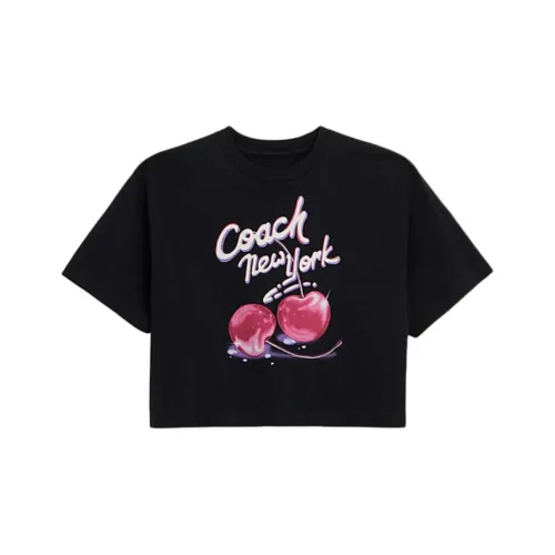 COACH T Shirts Women's Black