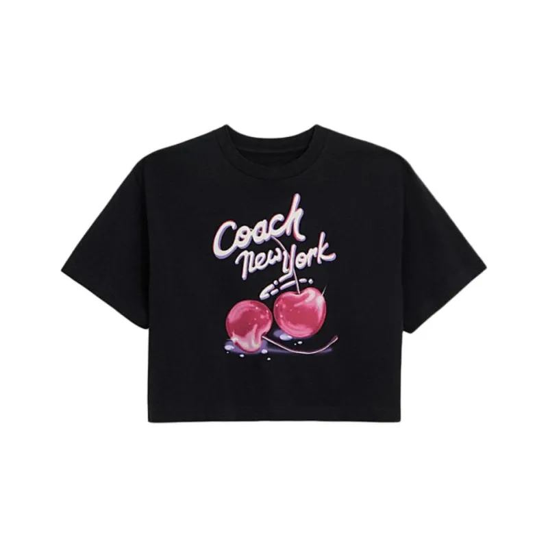 COACH T Shirts Women's Black-0
