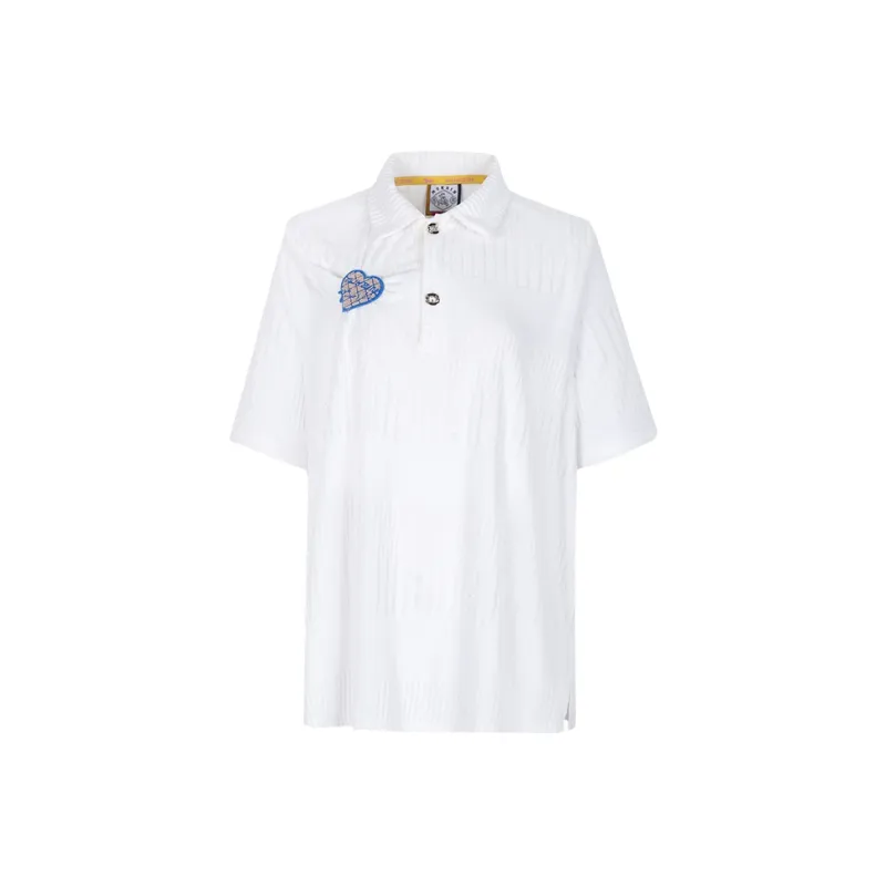 MUKZIN Dense Fan MUKZIN Astrology Series Polo Shirts Women's White-0