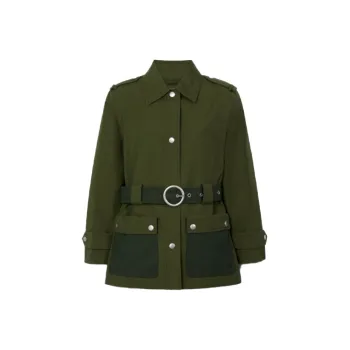 COACH Jackets Women's Army Green