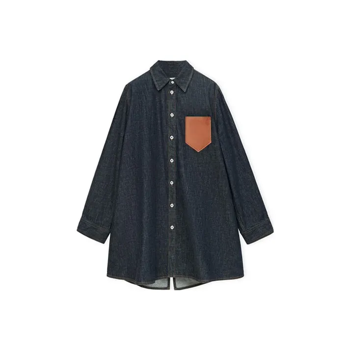 LOEWE SS23 Shirt Women's Denim Blue-0
