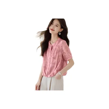 Mo Han Yi Mei Shirt Women's Rose Gray Pink