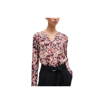 HUGO BOSS Floral print Satin Shirt