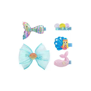 ROYALSASA Silk Chiffon Hair Clips Kids'