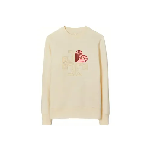 TORY BURCH Sweatshirts Women's Cream White