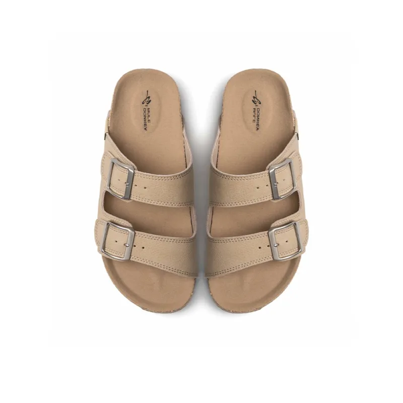Mule Donkey Composite Sole Slip Resistant Slide Slippers Women's Light Khaki-5