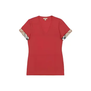 Burberry T Shirts Women's Red