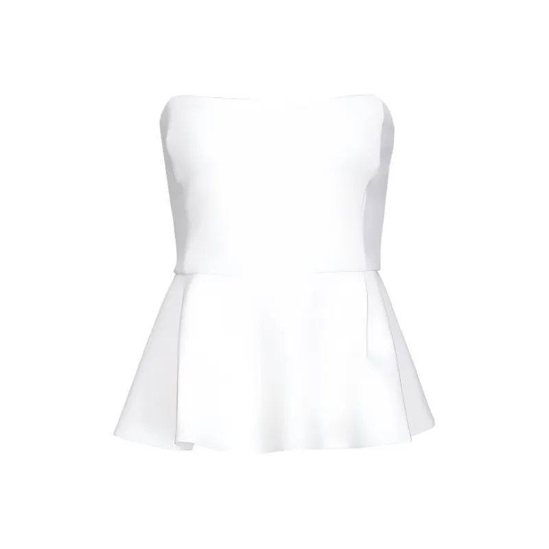 PINKO Strapless Tops Women's White-0