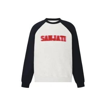 SANJATI Sweatshirts Women's Navy Blue With Oats