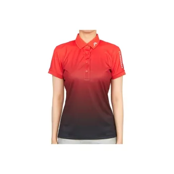 J.Lindeberg Tour Tech Print Polo Shirt Women's Red