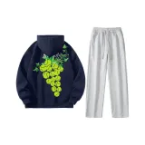 Clothing Sets (Royal Blue Sweatshirt+White Heather Gray Pants)