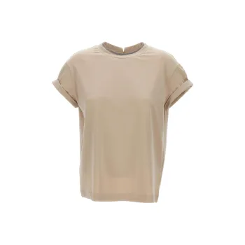 Brunello Cucinelli Chain Trim Crewneck T Shirt