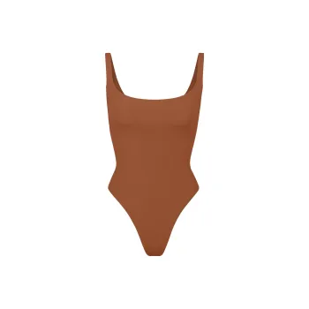 SKIMS FITS EVERYBODY SQUARE NECK BODYSUIT Bodysuits Women's BRONZE/Bronze