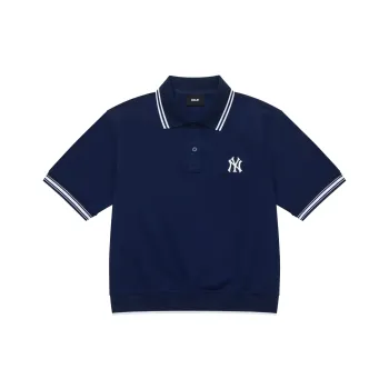 MLB New York Yankees MLB Basic Logo SS24 Polo Shirt Women's Navy Blue