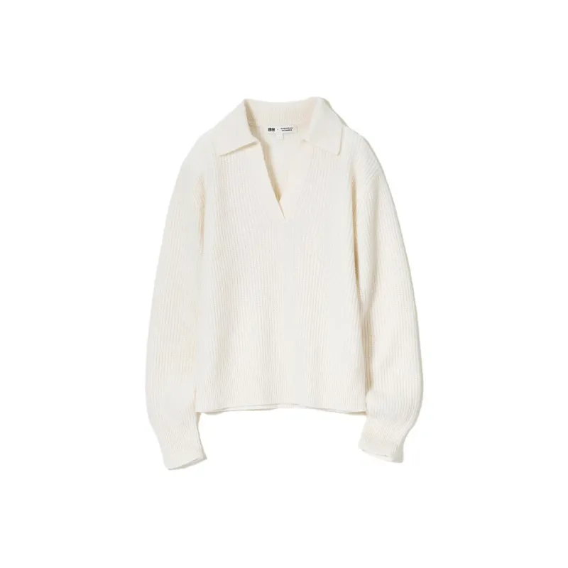 UNIQLO X CDC Co brand FW23 Polo Shirt Women's Ivory-0
