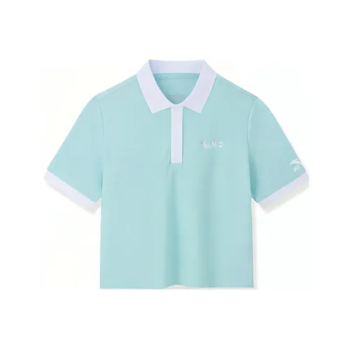 Sesame Street X ANTA Life Collection Polo Shirts Women's Light Phoenix Blue