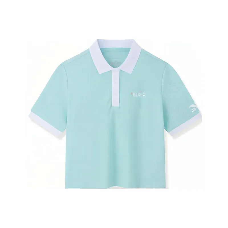 Sesame Street X ANTA Life Collection Polo Shirts Women's Light Phoenix Blue-0