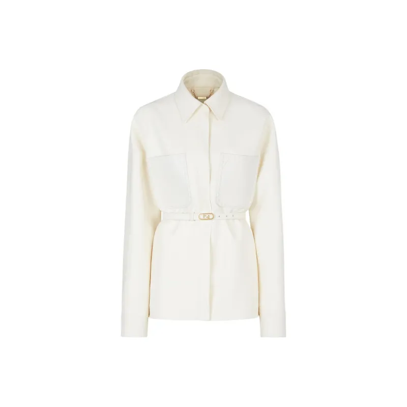 FENDI Belted Button Down Jacket-0