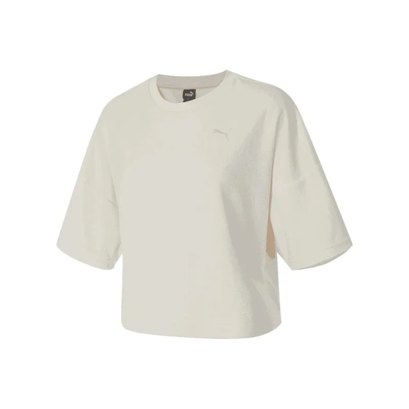PUMA T Shirts Women's Ecru-0