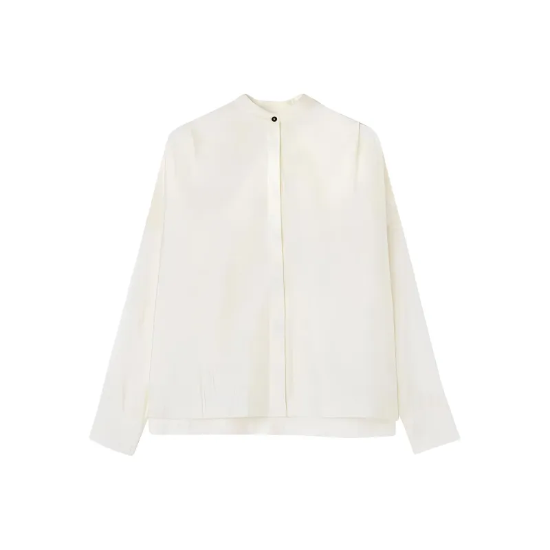 JIL SANDER Long sleeve Collarless Shirt-0