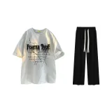 Clothing Set (White Top+Black Pants)