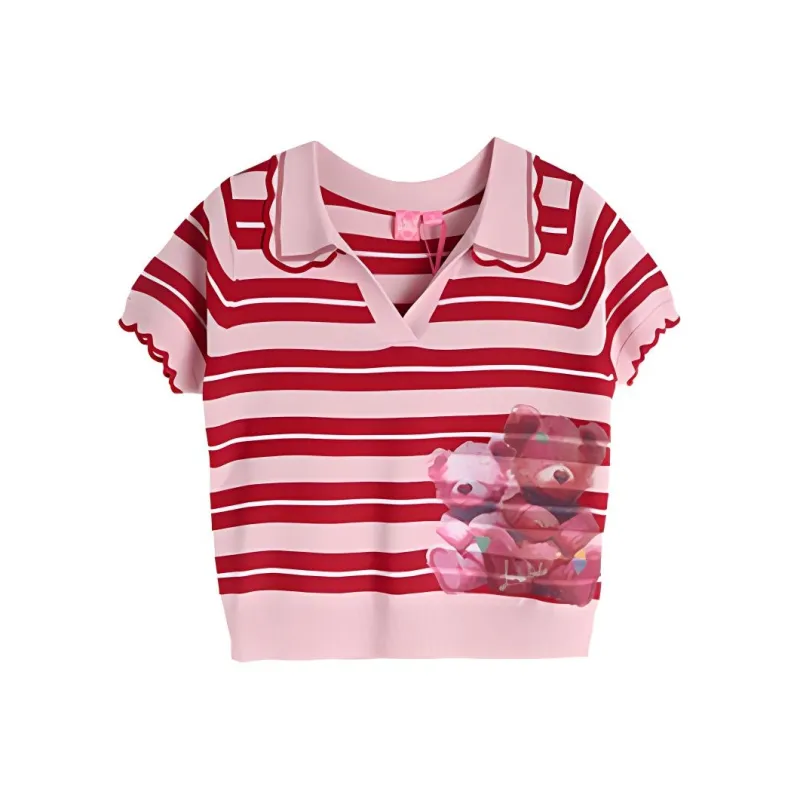 LALABOBO T Shirts Women's Pink-0