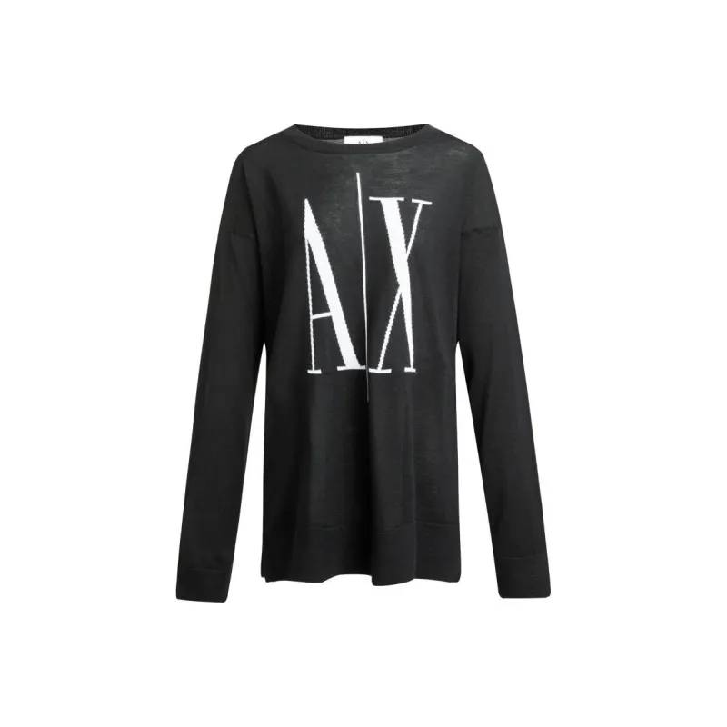 ARMANI EXCHANGE Logo Intarsia knit Jumper-0
