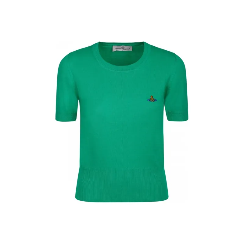 Vivienne Westwood Orb Embroidered Knitted Top-0