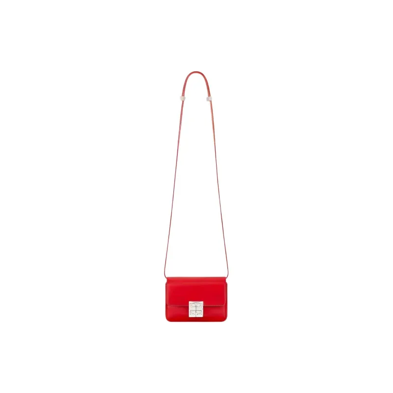 Givenchy 4G Cow Leather Shoulder Bag, Crossbody Bag Small Size Women's Red-1