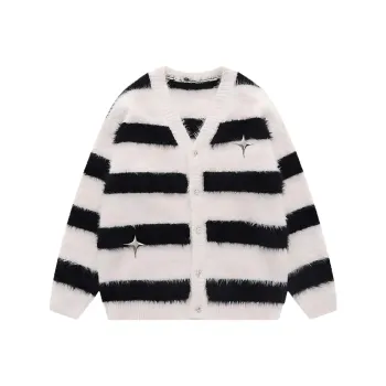 COSYISM Knitwear Women's Black White Stripes
