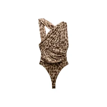 ZARA Bodysuits Women's Leopard Print