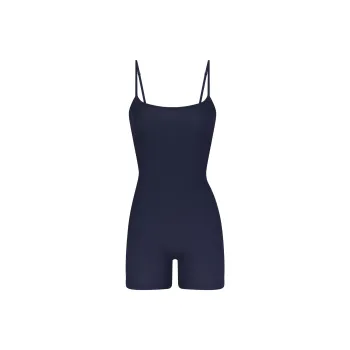 SKIMS SOFT LOUNGE SCOOP ONESIE Bodysuits Women's NAVY/Marine Blue