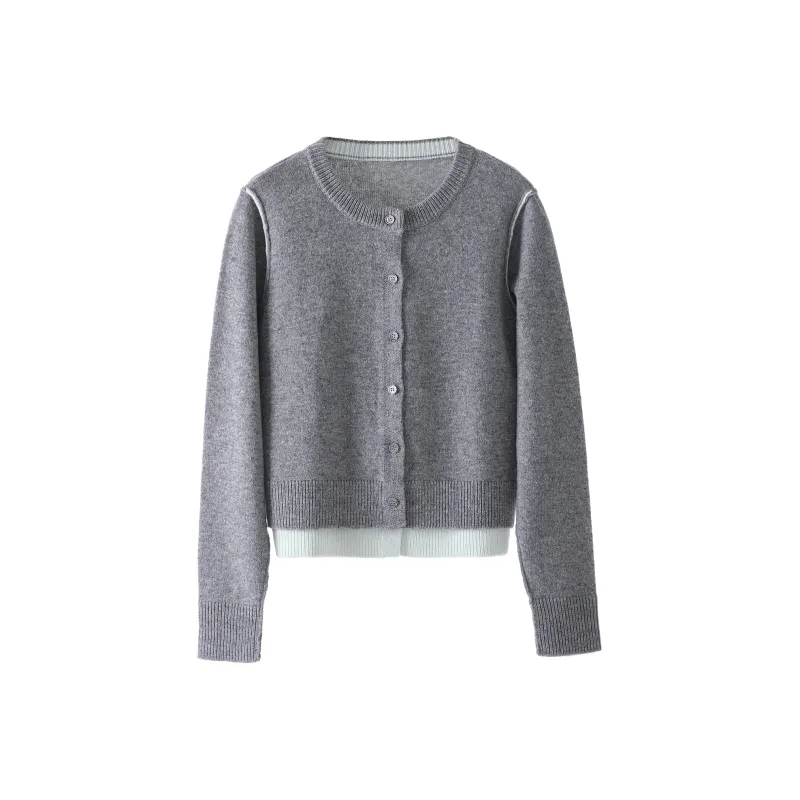 Fstudio Knitwear Women's Navy Blue/Gray-2