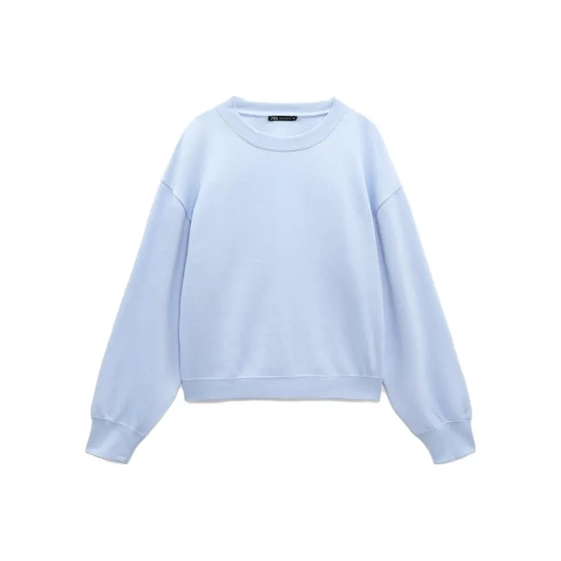 ZARA Sweatshirts Women's Light Blue-0