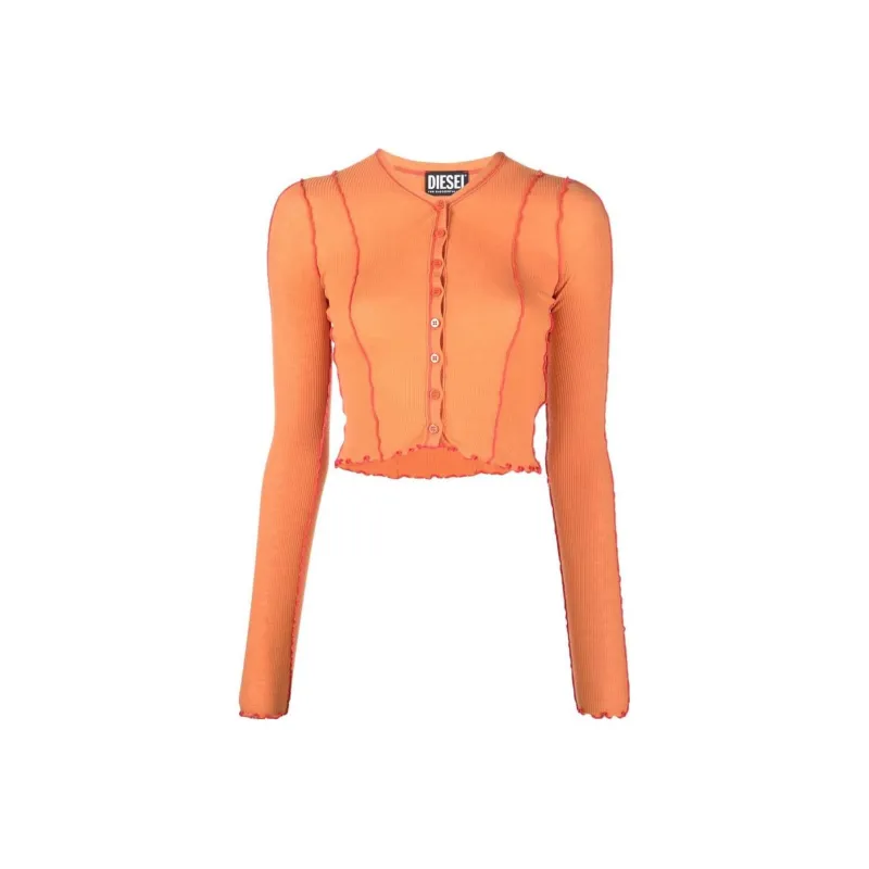 DIESEL Cashmere Sweaters Women's Orange-0