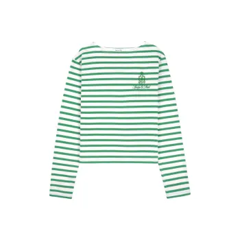SPORTY & RICH Breton Striped Long sleeve Top