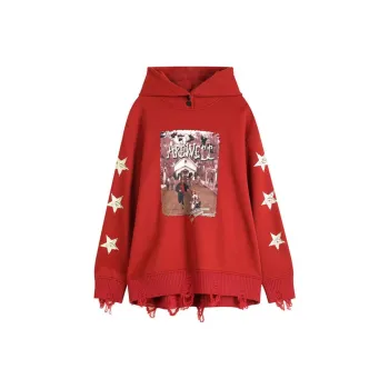 ELF SACK Sweatshirts Women's Vintage Poster Red
