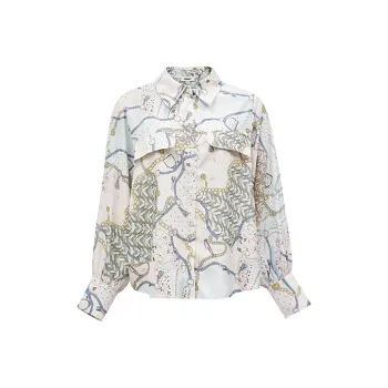 ONLY Shirts Women's Light Chain Print AOP_ADDIE_MIXED_L