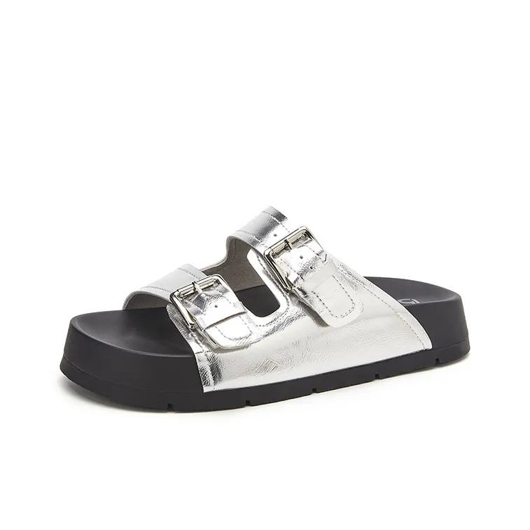 15 MINS Rubber Sole Quiet Slide Slippers Women's-5