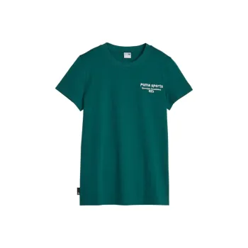 PUMA T Shirts Women's Christmas Green