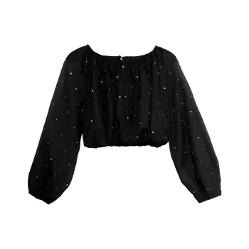TCH Chiffon Shirts Women's Black