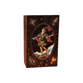 ZOCO Black Gold Sun Tarot Card Box Included Waterproof And Durable PET Material Board Games