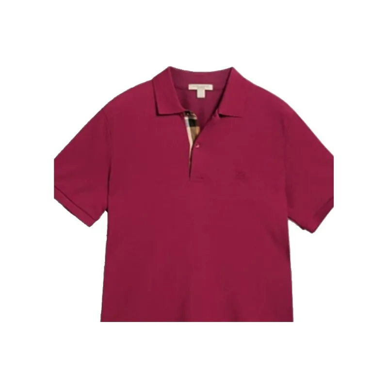 Burberry Polo Shirt Men's Burgundy-3