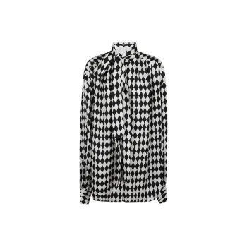 BALMAIN Geometric Patterned Satin Shirt