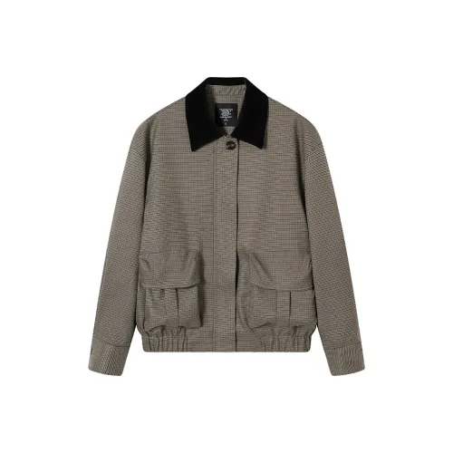 Ouyang Jackets & Coats Women's Gray Brown