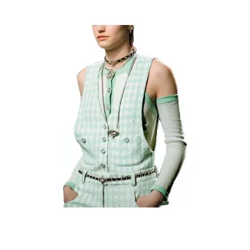 CHANEL 23 New Spring And Summer Arrivals Knitwear Women's Light Green