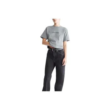 CALVIN KLEIN T Shirt Women's Medium Gray