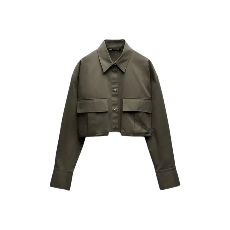 ZARA Shirts Women's Dark Khaki-0